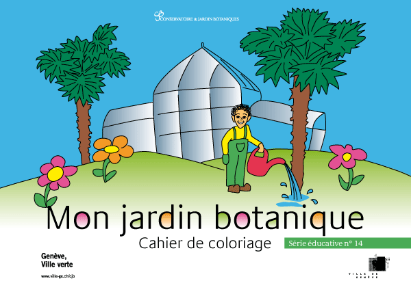 Umweltbildung-Heft Mon jardin botanique - Cahier de coloriage